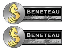 Two Beneteau Sailboat Stickers
