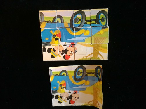 Vtg disney block puzzle - 12, 6