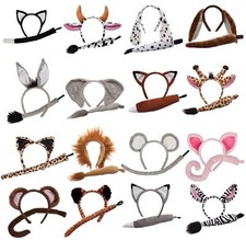Animal Ears Headband and Tail