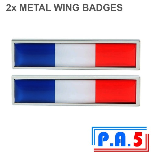 France chrome wing badges - france,