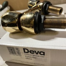 Deva DCM102/501 Bath Taps (Pair), Gold, Medium, Set of 2 Pieces