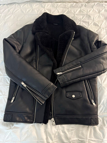 Zara women black faux - black,