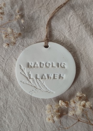 Welsh christmas hanger nadolig - hanger,