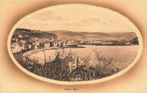 Oban bay argyllshire postcard - oban,
