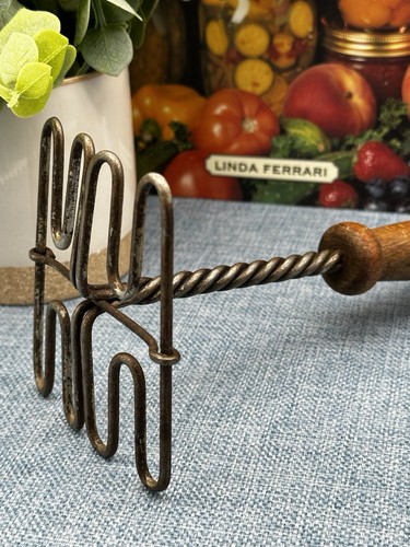 Vintage primitive wire potato - primitive,