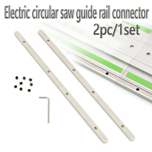 Track saw guide rail - track, connector