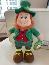 Irish Leprechaun Shamrock Gift Co Dublin Ireland Souvenir Plush Early 2000