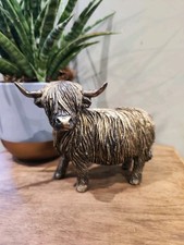 Highland cow resin statue - highland,