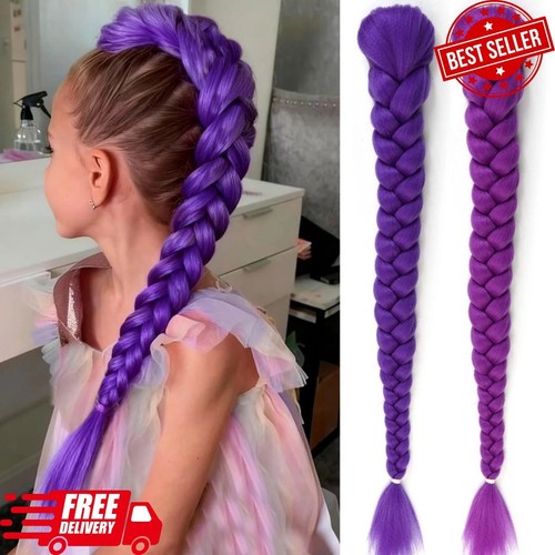 Rumi hair long purple - purple, braid