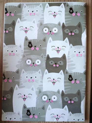 Wrapping paper grey cartoon - wrapping,