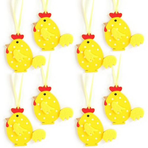8pc easter bonnet wooden - easter,