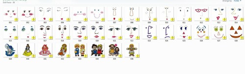 Doll faces machine - doll,
