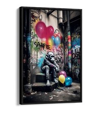 GRAFFITI MONKEY WITH BALLOONS