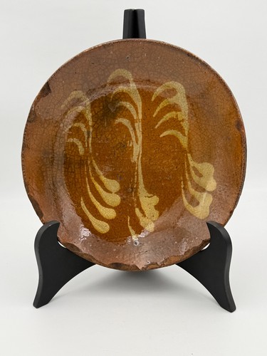 Early american red slipware - red,