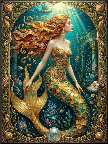 Tile mural mermaid ocean - tile,