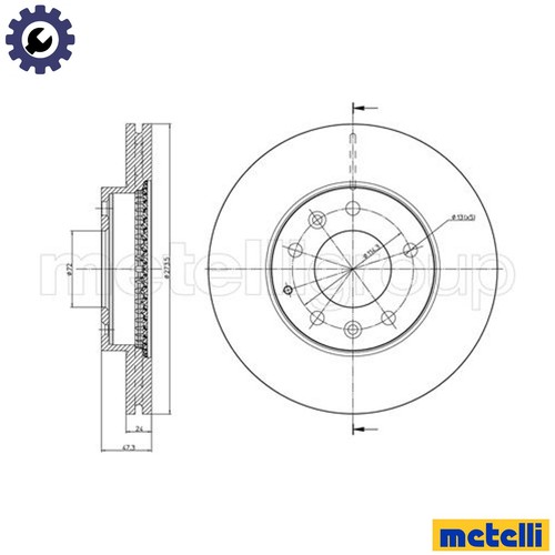 Brake disc 0901c - disc, 23-0901c