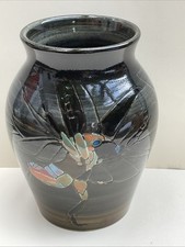 Sally Tuffin 13cm Trial Vase Dennis China Works Tubelined Flying Insect