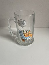 VINTAGE GARFIELD GLASS TANKARD