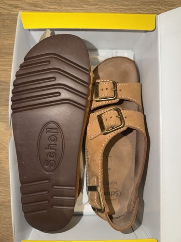 Scholl air bag sandals - air, nubuck
