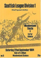 Meadowbank Thistle v Forfar