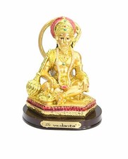 INDIAN HINDU GOLD HANUMAN BUST