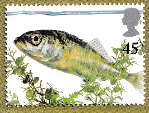 2001 45p three - 45p, three-spined