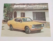 Vintage Datsun Cherry F11 Coupe Sales Brochure 1970s ORGINAL UK Market