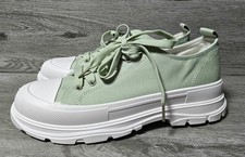 Canvas Womens Mint Green Lace