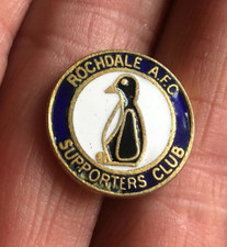 RARE OLD ROCHDALE A.F.C. SUPPORTERS CLUB ENAMEL PIN BADGE