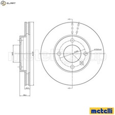 2x BRAKE DISC 23-0170 FOR VW