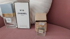  EMPTY Perfume Bottles and Boxes 7.5ml Chanel Allure & Chanel No.19 35ml