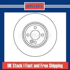 2x Brake Discs Vented Grooved