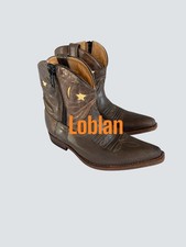 Loblan brown leather western - loblan,