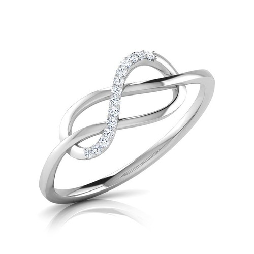 14k white gold moissanite - 14k,