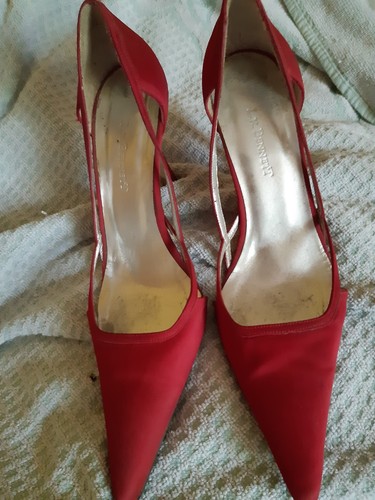 Bennett red satin - k, shoes
