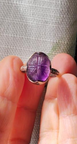 925 silver antique purple - silver,