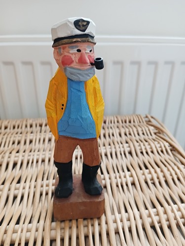 Hand carved wooden fishing - carved,