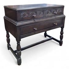 Vintage carved oak drawers -