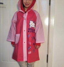 Hello Kitty pink PVC Raincoat