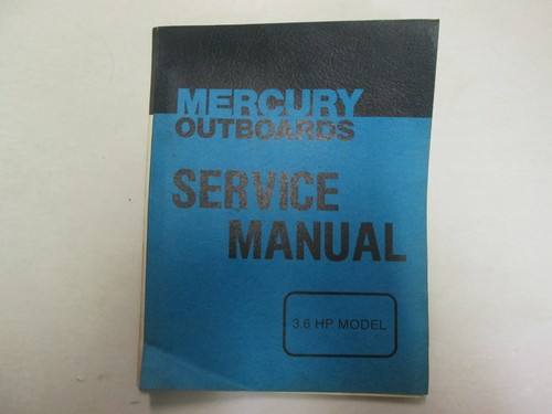 Mercury outboards model hp - mercury, 3.6