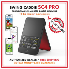 [NEW] * Swing Caddie SC4 PRO* Launch Monitor & Golf Simulator by Voice Caddie
