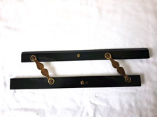 Vintage Ebony and brass 12"