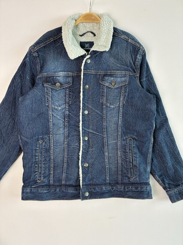 George mens denim sherpa - george,