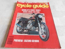 1978 Cycle Guide Honda CX500
