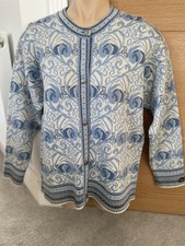 New Skjaeveland Nordic Cardigan Thick Wool Pockets Winter pit to pit 22.5” EXC