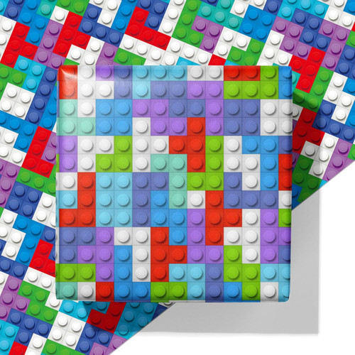 Building blocks gift wrap for - building,