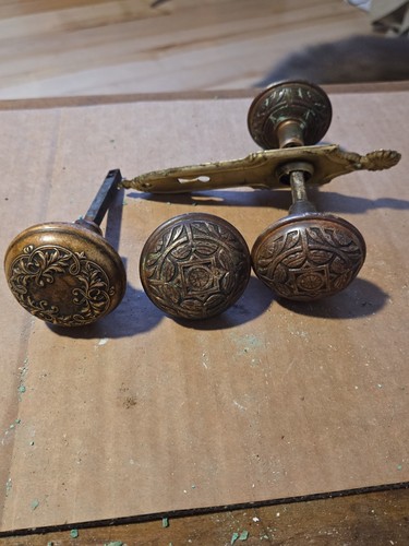 Victorian era door knobs with - knobs,,