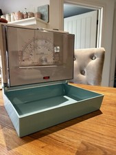 Vintage Mid-Century 1960’s Germany “Krups” Wall Mount Kitchen Scales - Blue