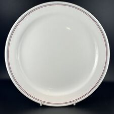 Dunn Bennett Hotel Ware Dinner Plate Red / Grey Band 