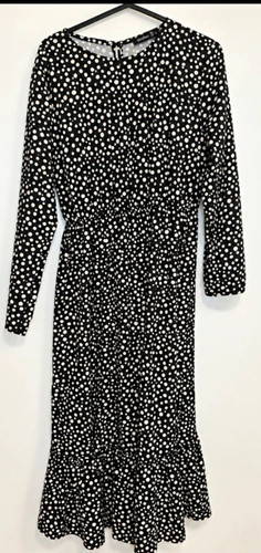 Boohoo black white polka dot - boohoo, black/white